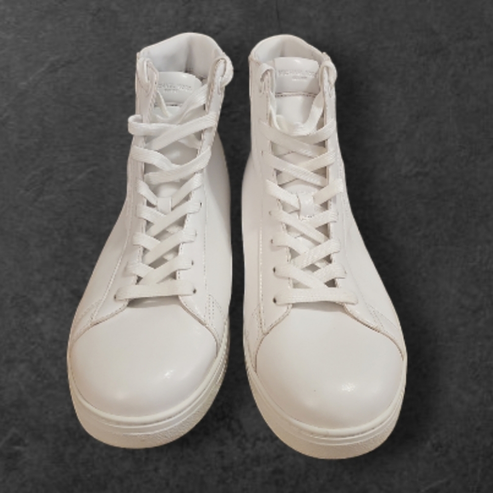 MICHAEL KORS Mens / Boys Keating Leather High-Top Sneakers. - Picture 2 of 8